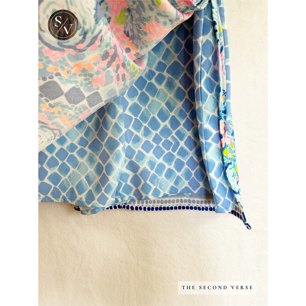 LILLY PULITZER Donna Romper Size 2 Multi Hidden Treasure - Picture 7 of 11